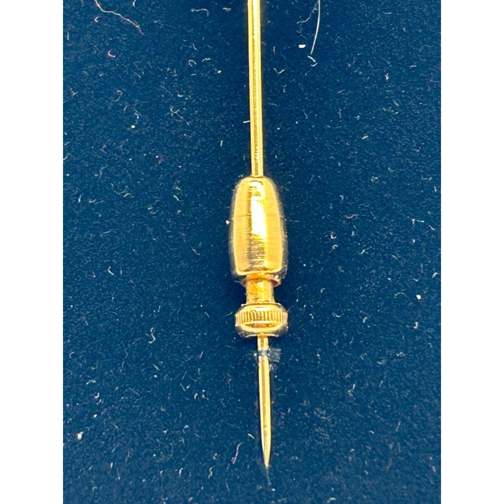 Vtg Panetta Signed Rhinestone Love Birds Stickpin Pin Ruby Amethyst Sapphire - Picture 3 of 6